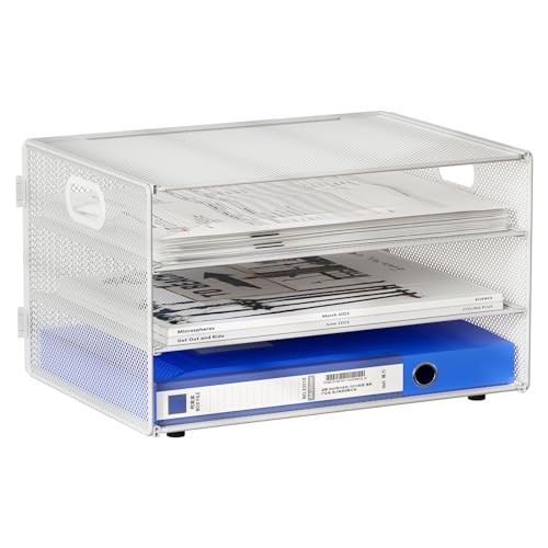 EasyPAG 3 Fächer A4 Metall Büro Schreibtisch Organizer Dokumentenhalter Aktenablage Zeitschriftenhalter Briefablage Papier Magazin Organisator,Weiß EasyPAG 3 Fächer A4 Metall Büro Schreibtisch Organizer Dokumentenhalter Aktenablage Zeitschriftenhalter Briefablage Papier Magazin Organisator,Weiß von EasyPAG