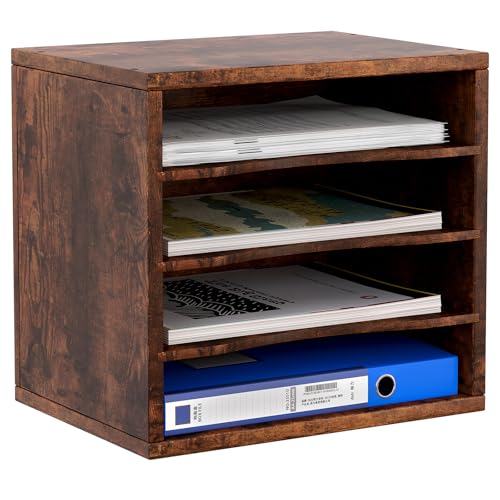 EasyPAG 4 Fächer Holz A4 Büro Schreibtisch Organizer Dokumentenhalter Aktenablage Zeitschriftenhalter Briefablage Papier Magazin Organisator,Braun EasyPAG 4 Fächer Holz A4 Büro Schreibtisch Organizer Dokumentenhalter Aktenablage Zeitschriftenhalter Briefablage Papier Magazin Organisator,Braun von EasyPAG