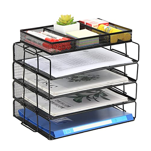 EasyPAG 5 Stück A4 Stapelbar Metall Büro Schreibtisch Organizer Dokumentenhalter Aktenablage Zeitschriftenhalter Briefablage Papier Magazin Organisator,Schwarz EasyPAG 5 Stück A4 Stapelbar Metall Büro Schreibtisch Organizer Dokumentenhalter Aktenablage Zeitschriftenhalter Briefablage Papier Magazin Organisator,Schwarz von EasyPAG