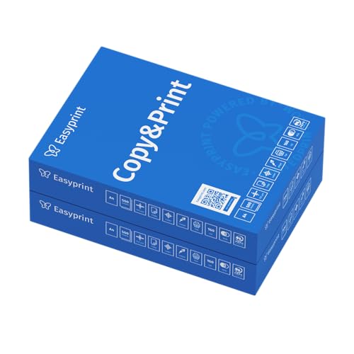 NEU! Easyprint Druckerpapier Kopierpapier 500-150000 Blatt A4 Premium Hochweiß CIE 160 Testsieger PEFC Umweltzertifikat (1.000 Blatt) von Easyprint