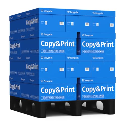 NEU! Easyprint Druckerpapier Kopierpapier 500-150000 Blatt A4 Premium Hochweiß CIE 160 Testsieger PEFC Umweltzertifikat (140.000 Blatt - Palette) von Easyprint
