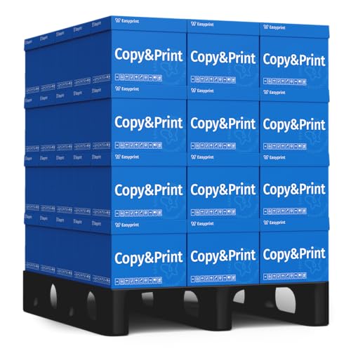 NEU! Easyprint Druckerpapier Kopierpapier 500-150000 Blatt A4 Premium Hochweiß CIE 160 Testsieger PEFC Umweltzertifikat (150.000 Blatt - Palette) von Easyprint