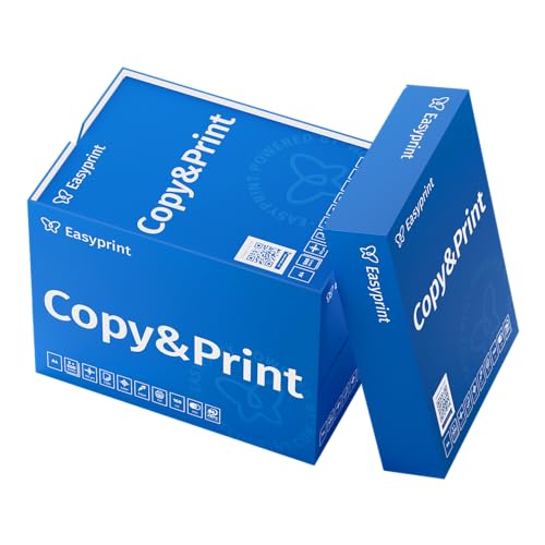 NEU! Easyprint Druckerpapier Kopierpapier 500-150000 Blatt A4 Premium Hochweiß CIE 160 Testsieger PEFC Umweltzertifikat (2.500 Blatt) von Easyprint