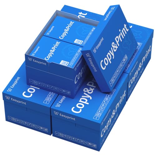 NEU! Easyprint Druckerpapier Kopierpapier 500-150000 Blatt A4 Premium Hochweiß CIE 160 Testsieger PEFC Umweltzertifikat (25.000 Blatt) von Easyprint