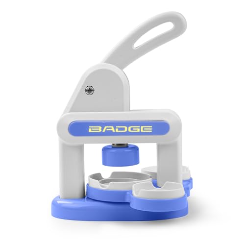 Buttonmaschine, Button Maker Machine, Abzeichen maschine für Kinder, Kühlschrank Aufkleber Abzeichen Maschine, Abzeichenmaschine Set, Einfache & Sichere DIY Bastelgeschenke (Blau) von Eatbuy