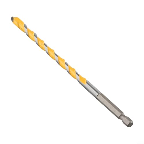 1 x Hartmetall-Steinbohrer mit Sechskantschaft, 160 mm, für Beton, Ziegel, Stein, Keramik, Granit, Fliesen, Holz, Kunststoff, Wandbohrung (8 mm) von Eawfgtuw