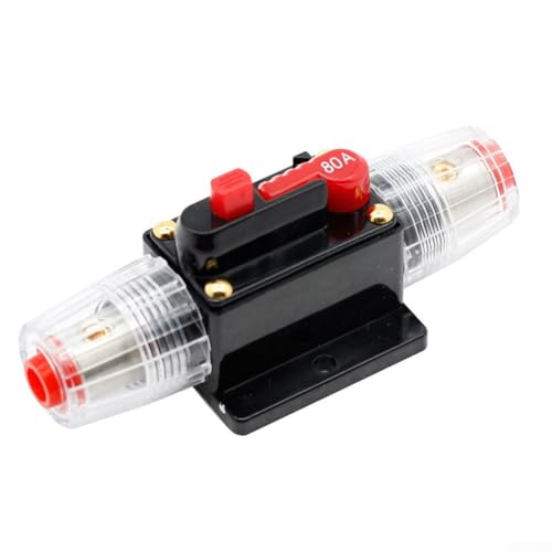Eawfgtuw 1 x Auto-Inline-Sicherungsschalter mit Drahtschuhen und Schrumpfschlauch, 12 V-24 V DC (20 A) von Eawfgtuw