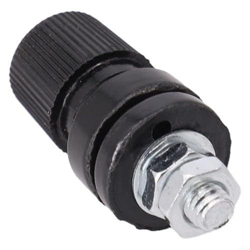 Eawfgtuw 1 x männlicher Schraubentyp Audio-Bindungspfosten, isolierte Klemme, 6 mm Stecker (schwarz) von Eawfgtuw
