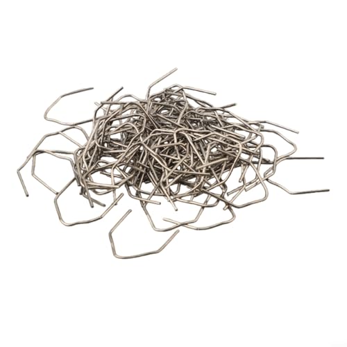 Eawfgtuw 100 Stück 0,6/0,8 mm Edelstahl-Heißheftklammern für Auto-Stoßstangen, Kunststoff-Schweißer-Reparaturset, vorgeschnittene Ecken, flache Wellenformen für Automobil-Kunststoff (0,8 mm Eawfgtuw 100 Stück 0,6/0,8 mm Edelstahl-Heißheftklammern für Auto-Stoßstangen, Kunststoff-Schweißer-Reparaturset, vorgeschnittene Ecken, flache Wellenformen für Automobil-Kunststoff (0,8 mm von Eawfgtuw