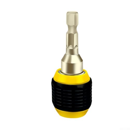Eawfgtuw Für 50 mm 1/4-Zoll-Sechskantschaft, Schnellkupplung, Bohrer-Adapter, Konverter für elektrische Bohrmaschinen und Elektrowerkzeuge, langlebiger Karbonstahl, rutschfester Griff Eawfgtuw Für 50 mm 1/4-Zoll-Sechskantschaft, Schnellkupplung, Bohrer-Adapter, Konverter für elektrische Bohrmaschinen und Elektrowerkzeuge, langlebiger Karbonstahl, rutschfester Griff von Eawfgtuw
