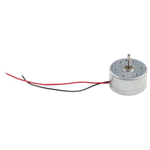 Eawfgtuw Für RF-300CA RC-300 Mini-Elektromotor, 24 mm, rund, kleiner Gleichstrommotor, 2 mm Schaft, 3 V, 5 V, 6 V, Niederspannung, Hobbymotor für Heimwerker, Solarelektronik-Projekte von Eawfgtuw