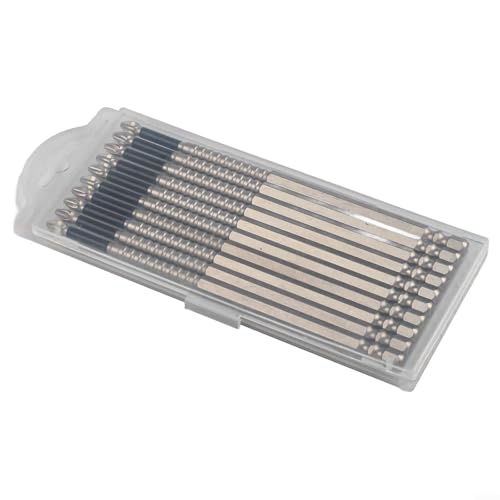 Eawfgtuw Kreuzbohrer-Bit-Set, legierter Stahl, magnetische Schraubendreher-Bits für elektrische Schraubendreher, magnetisch, flach, Schlitz, Kreuzschlitz, Schraubendreher-Bit-Sets, 150 mm, 10 Stück Eawfgtuw Kreuzbohrer-Bit-Set, legierter Stahl, magnetische Schraubendreher-Bits für elektrische Schraubendreher, magnetisch, flach, Schlitz, Kreuzschlitz, Schraubendreher-Bit-Sets, 150 mm, 10 Stück von Eawfgtuw