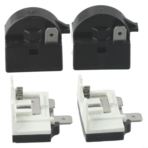 Eawfgtuw Kühlschrank-PTC-Start für Relais, 1/2-polig, 15 Ohm + 1/6H Kompressor-Überlastschutz (1-polig, 15 Ohm + 1/6H) von Eawfgtuw