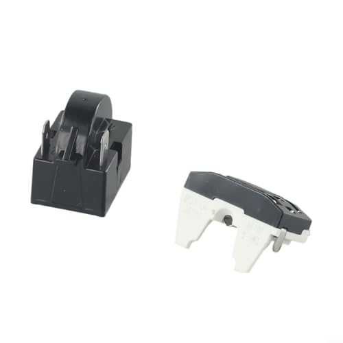 Eawfgtuw Kühlschrank-PTC-Start für Relais, 1/2-polig, 15 Ohm + 1/6H Kompressor-Überlastschutz (2-polig, 15 Ohm + 1/6H) von Eawfgtuw