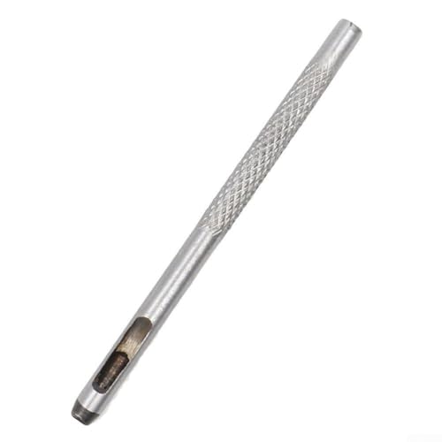 Eawfgtuw Lochstanzer für Leder, rund, 1,5–4 mm, für Gürtel, Armbanddichtungen, Kunststoff, Gummi, Vinyl, DIY, Lederwaren, 45#, Stahl-Handwerkzeug (3 mm) von Eawfgtuw