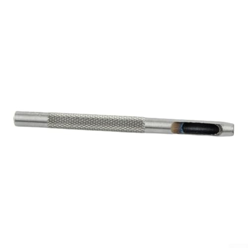 Eawfgtuw Lochstanzer für Leder, rund, 1,5–4 mm, für Gürtel, Armbanddichtungen, Kunststoff, Gummi, Vinyl, DIY, Lederwaren, 45#, Stahl-Handwerkzeug (4 mm) von Eawfgtuw