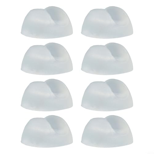 Eawfgtuw Möbelbeine für Haarnadel-Tischbeine, rutschfeste PVC-Stuhlbeinschoner, Boden-Kratz- und Lärmschutz, einfach zu installieren für Couchtisch aus Metall (transparent), 8 Stück von Eawfgtuw