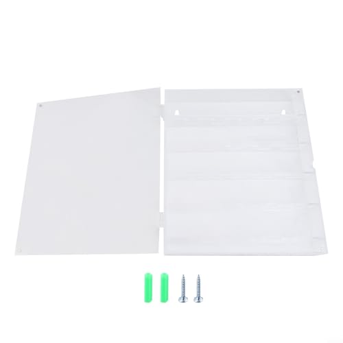 Eawfgtuw Runde Münzvitrine aus transparentem Acryl mit Magnetverschluss, Sammlerstück-Aufbewahrungsschrank für 40-mm-Herausforderung (weißer Boden) von Eawfgtuw