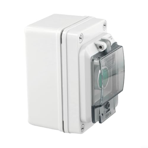 Eawfgtuw Wasserdichte IP66-Drucktastenbox für den Außenbereich, 1-Wege-Tastenschalter, Kabelkasten Eawfgtuw Wasserdichte IP66-Drucktastenbox für den Außenbereich, 1-Wege-Tastenschalter, Kabelkasten von Eawfgtuw