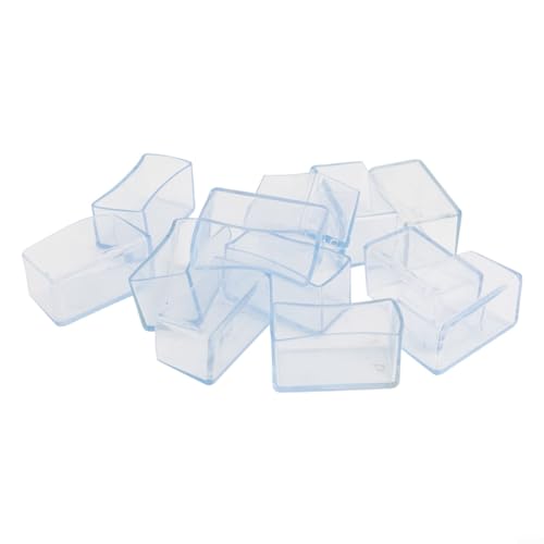 Rechteckige PVC-Möbelbeine, reduziert Lärm und schützt Böden (30 x 60 mm), 12 Stück von Eawfgtuw