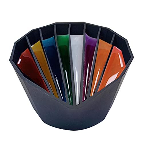 Eayoly Farbbecher | Geteilter Becher zum Ausgießen von Farbe | Silikon-Farbbecher mit 6–8 Kanälen, Trennwände, Gießen Sie Malutensilien Malwerkzeuge für Acrylfarbe, flüssige Kunstharzkunst von Eayoly