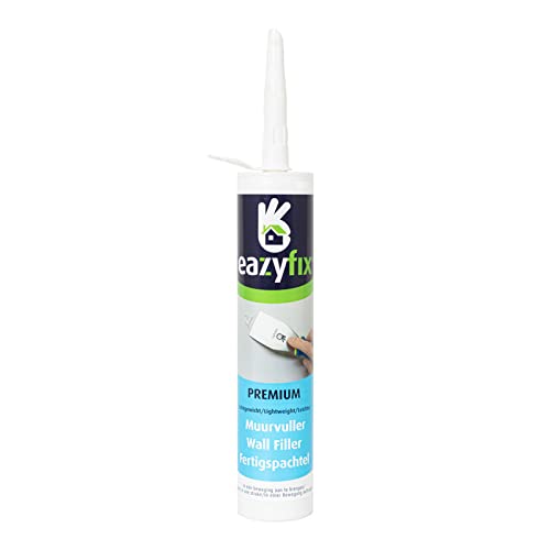 EAZYFIX® - Premium Fertigspachtel - Spachtelmasse Weiß für Wände, Holzleim Wandfarbe, Reparaturspachtel für Innen und Aussenbereich - 310ml von Eazyfix