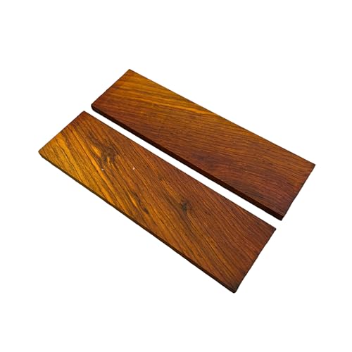 Cocobolo, 1 Paar Platten, 140 x 40 x 6 mm, Edelholz, ideal zum Drehen auf Holz, Stifte, Lutherie, Musikinstrumente, Besteck, Holzgriffe, Skulptur, Schmuck (1) von Ébène Passion
