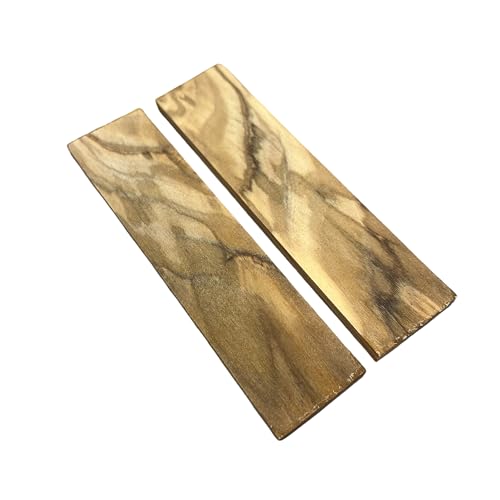 Olivenbaum, 1 Paar, 125 x 30 x 6 mm, Edelholz, ideal zum Drehen auf Holz, Stifte, Lutherie, Musikinstrumente, Besteck, Messergriffe, Skulptur, Schmuck von Ébène Passion