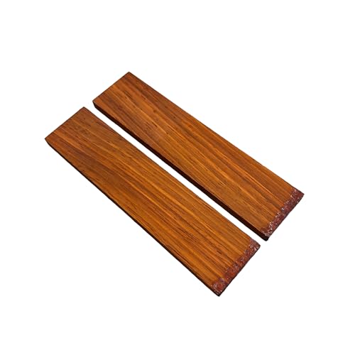 Paduk, 1 Paar, 125 x 30 x 6 mm, Edelholz, ideal zum Drehen auf Holz, Stifte, Lutherie, Musikinstrumente, Besteck, Holzgriffe, Skulptur, Schmuck (1) von Ébène Passion