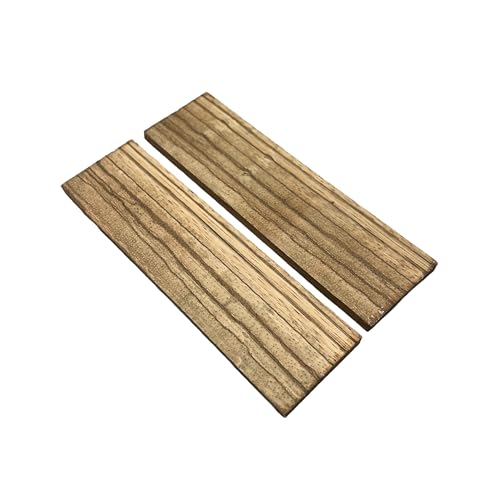 Zebrano, 1 Paar Platten, 140 x 40 x 6 mm, Edelholz, ideal zum Drehen auf Holz, Stifte, Lutherie, Musikinstrumente, Besteck, Holzgriff, Skulptur, Schmuck (1) von Ébène Passion