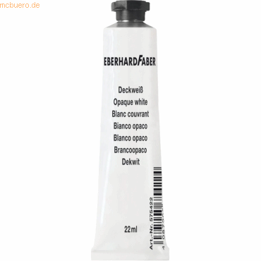 10 x Eberhard Faber Deckweiß 22ml Tube Künstlerqualität von Eberhard Faber