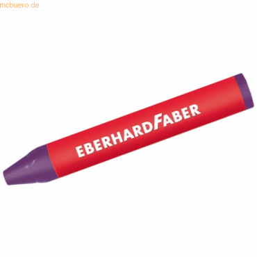 12 x Eberhard Faber Wachskreide dreikant mauve von Eberhard Faber