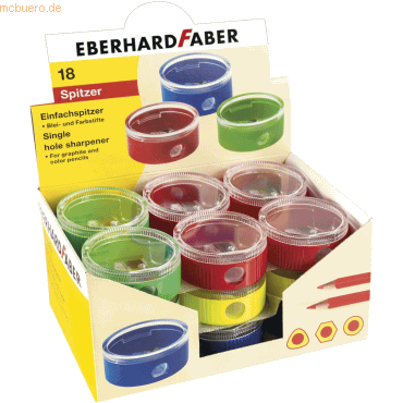 18 x Eberhard Faber Spitzdose 8mm farbig sortiert von Eberhard Faber