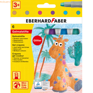 5 x Eberhard Faber Gelmastifte Metallic VE=6 Farben Kartonetui von Eberhard Faber