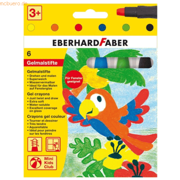 5 x Eberhard Faber Wachsmalstift / Gelmalstifte rund VE=6 Farben von Eberhard Faber
