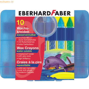 Eberhard Faber Wachsmalkreide wasservermalbar VE=10 Farben von Eberhard Faber