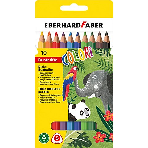 Dicke Farbstifte, 10 Stifte Dicke Farbstifte, 10 Stifte von Eberhard Faber