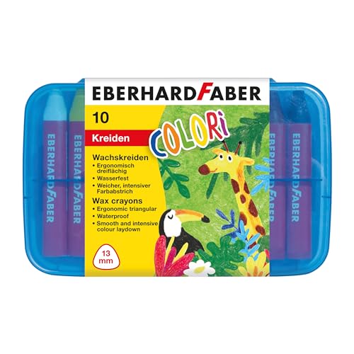 Eberhard Faber 524011 - Wachsmalkreide Colori, 10 wasserfeste Wachsmalstifte im Kunststoffetui Eberhard Faber 524011 - Wachsmalkreide Colori, 10 wasserfeste Wachsmalstifte im Kunststoffetui von Eberhard Faber