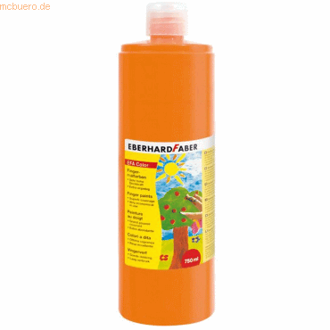 Eberhard Faber Fingerfarbe Flasche 750ml kadiumorange von Eberhard Faber