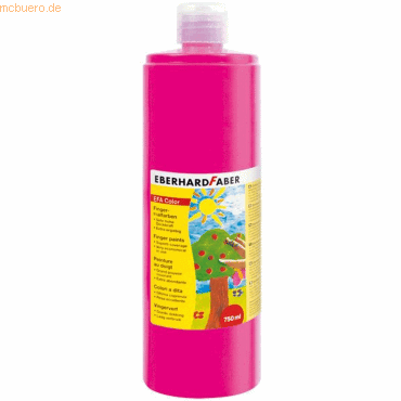 Eberhard Faber Fingerfarbe Flasche 750ml magenta hell von Eberhard Faber