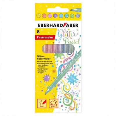 Glitter Fasermaler Pastell 8 Stück Glitter Fasermaler Pastell 8 Stück von Eberhard Faber