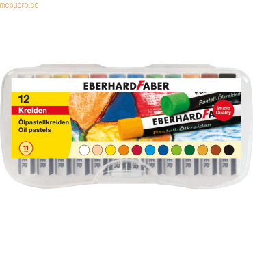 5 x Eberhard Faber Ölpastellkreide 70mm VE=12 Stück Plastikbox von Eberhard Faber