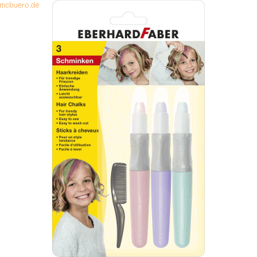 4 x Eberhard Faber Schminkkreide 12,5cm pastellrosa/lila/türkis 3-er S 4 x Eberhard Faber Schminkkreide 12,5cm pastellrosa/lila/türkis 3-er S von Eberhard Faber