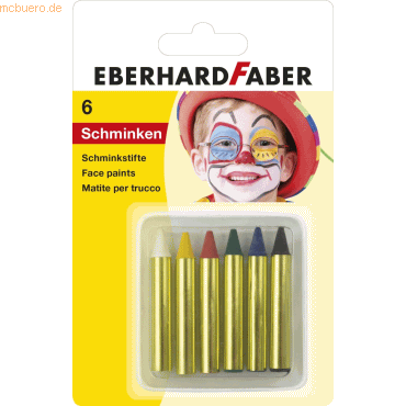 5 x Eberhard Faber Schminkstifte kurz Wasserbasis VE=6 Stück von Eberhard Faber
