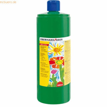 Eberhard Faber Schulmalfarbe Efacolor Tempera 1000ml Flasche laubgrün von Eberhard Faber