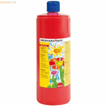 Eberhard Faber Schulmalfarbe Efacolor Tempera 1000ml Flasche permanent von Eberhard Faber