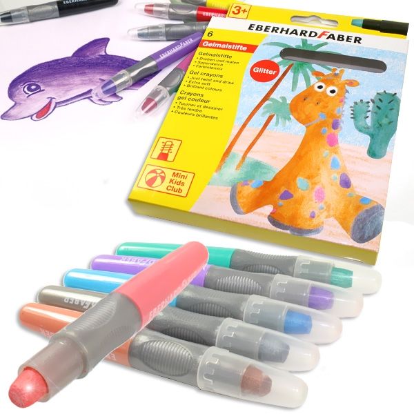 Gelmalstifte Glitter Metallic 6er, farbintensive superweiche Gelstifte Gelmalstifte Glitter Metallic 6er, farbintensive superweiche Gelstifte von Eberhard Faber