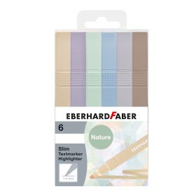 Textmarker Slim pastell 6 Stück von Eberhard Faber