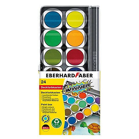 Winner Deckfarbkasten, 24 Farben von Eberhard Faber