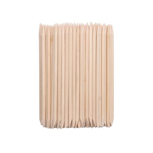 200/500 Stück Holz-Wachsstäbe, Wachsspatel, Wachsapplikator, Bastelstäbe für Haare, Augenbrauen, Holzbastelstäbchen (200 Stück) von Ebypomodub